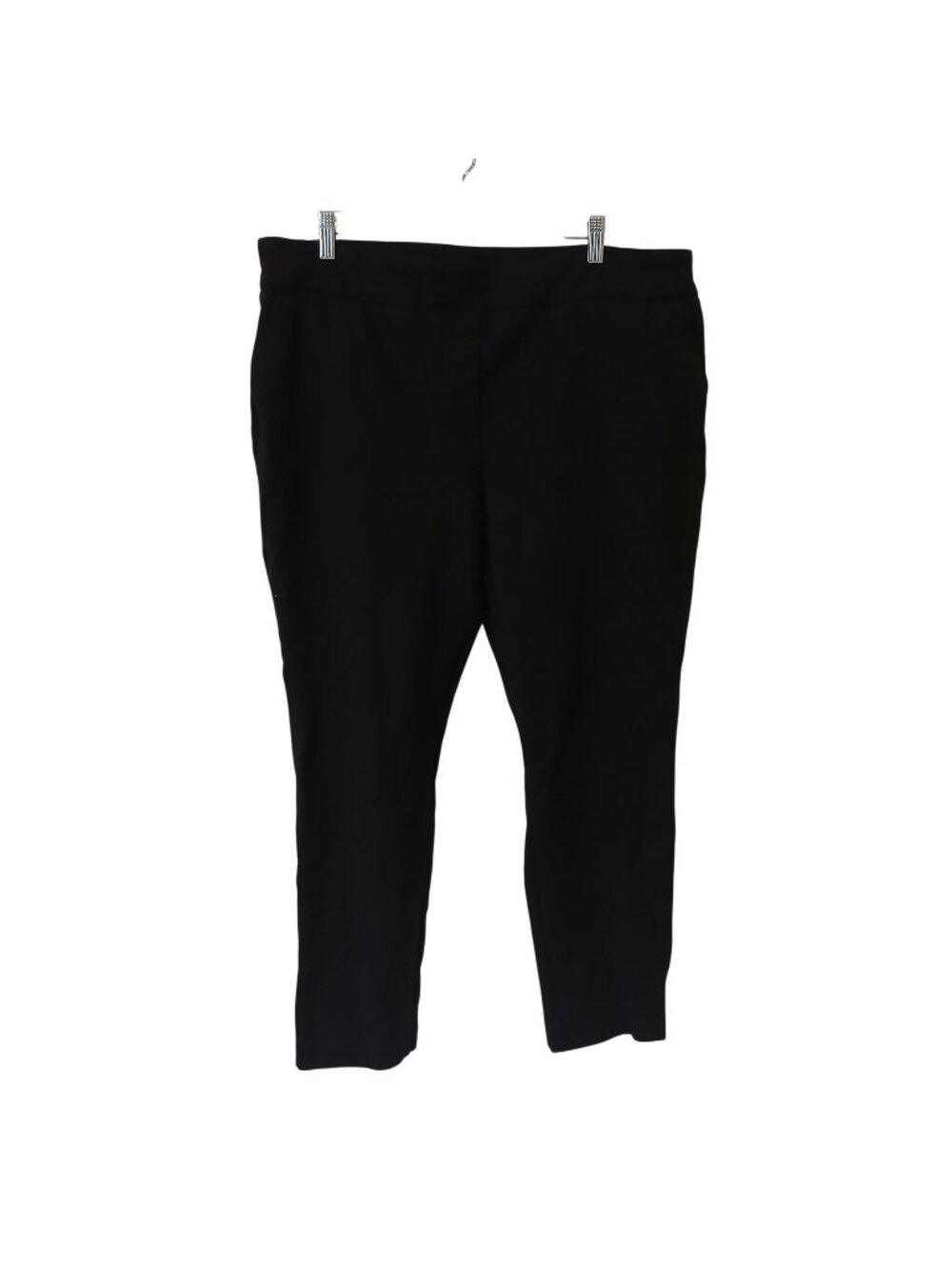 Dalia Womens Black PullOn Pants XXL Viscose Blend Stretch Tapered Leg Pocket #T2
